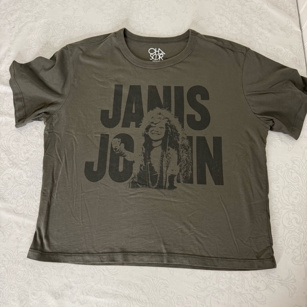 CHASER JANIS JOPLIN BOXY BAND TEE SIZE LARGE